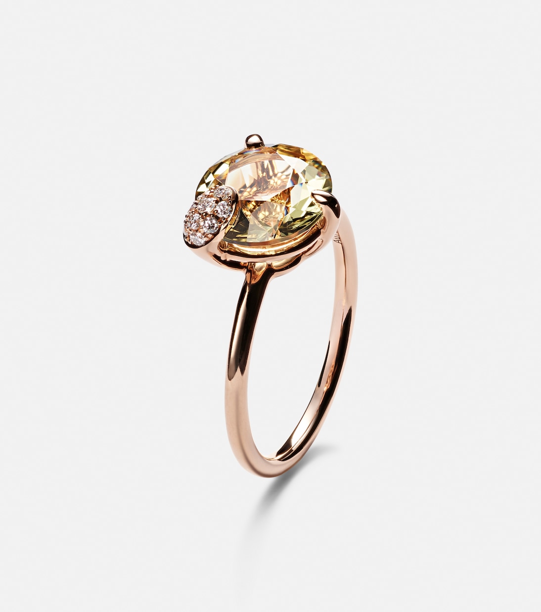 Bague Peekaboo en or rose 18 ct, béryl et diamants | Bucherer Fine Jewellery