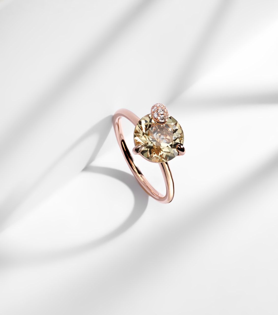 Bague Peekaboo en or rose 18 ct, béryl et diamants | Bucherer Fine Jewellery