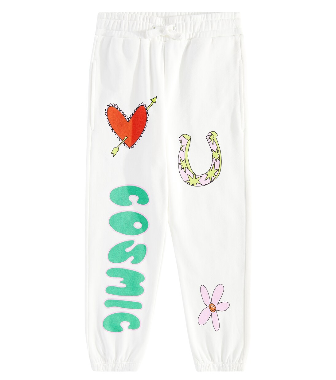 Pantaloni sportivi in cotone con stampa | Stella McCartney Kids