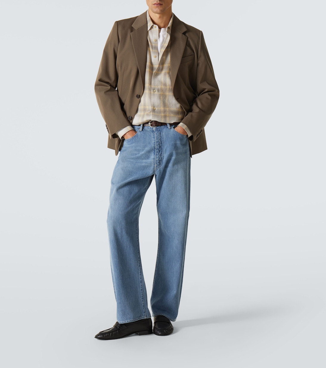 Camicia in lana a quadri | Auralee