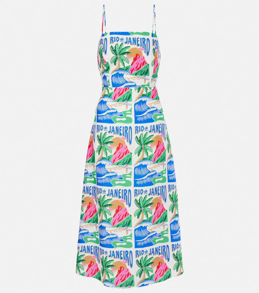 Midikleid Carioca Posters | Farm Rio