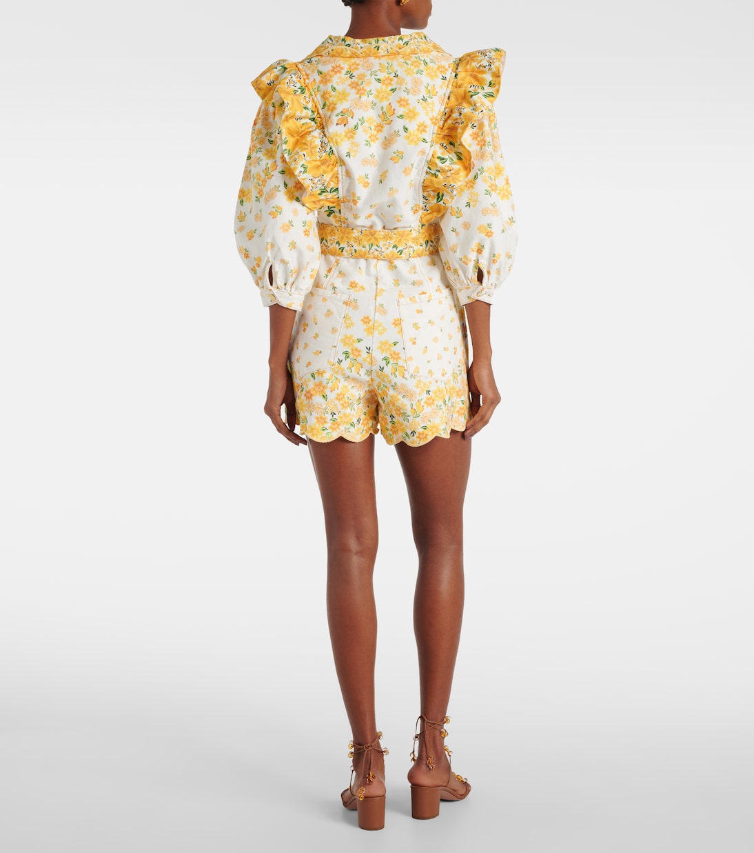 Combi-short en coton à fleurs | Farm Rio