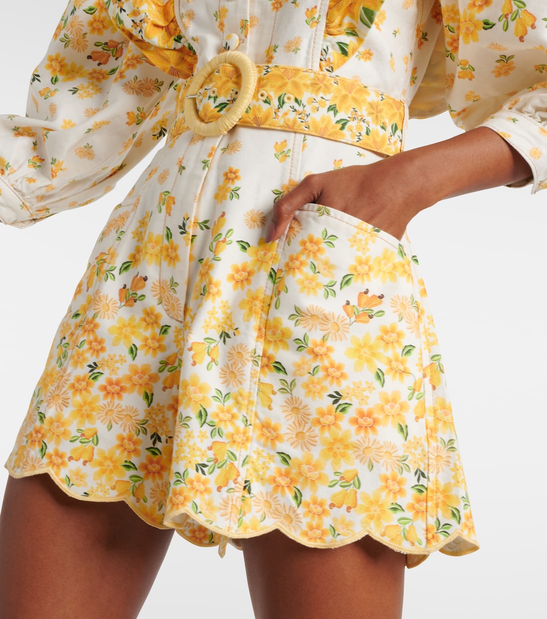 Combi-short en coton à fleurs | Farm Rio