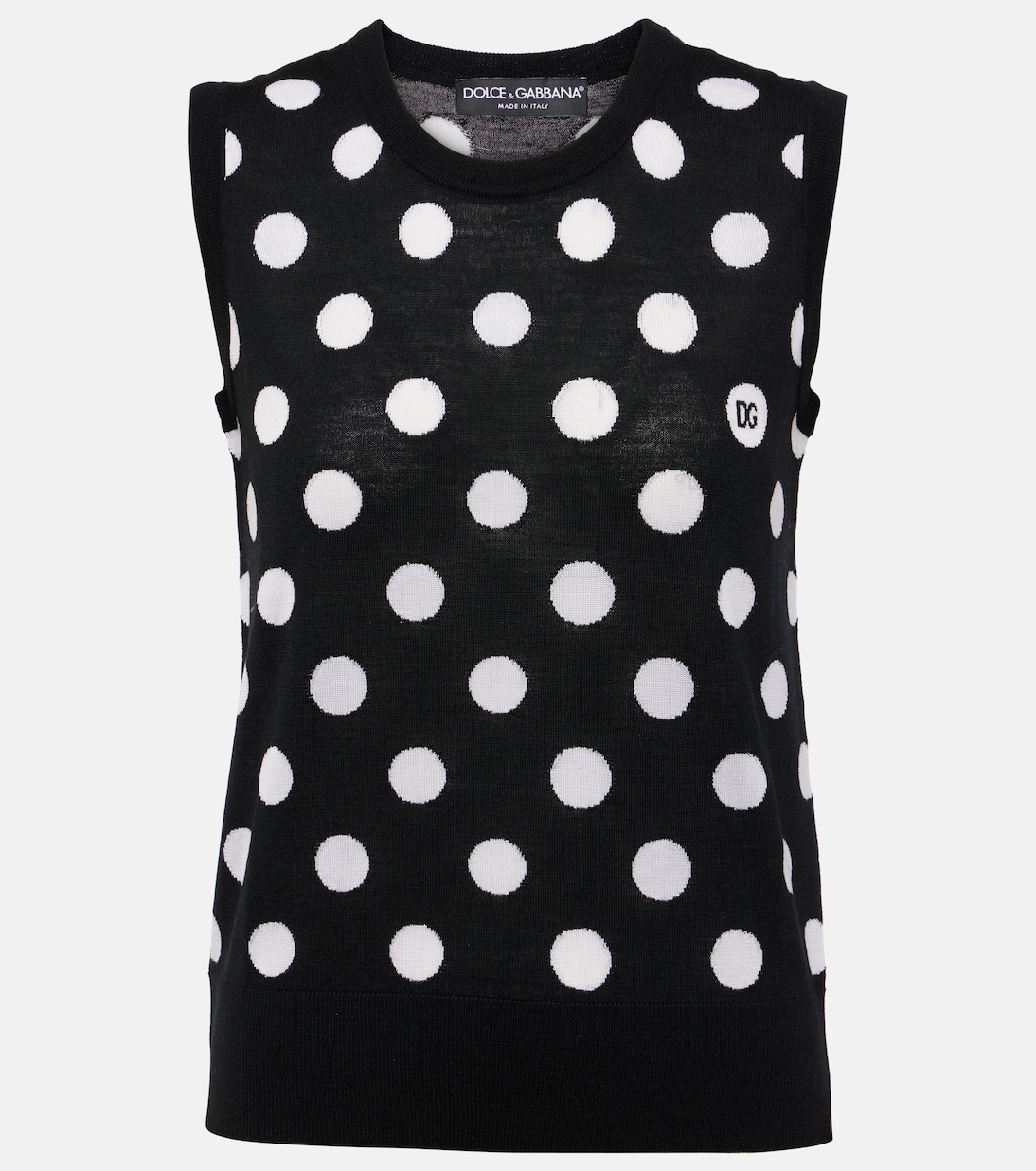 Top de lana y seda con lunares | Dolce&Gabbana