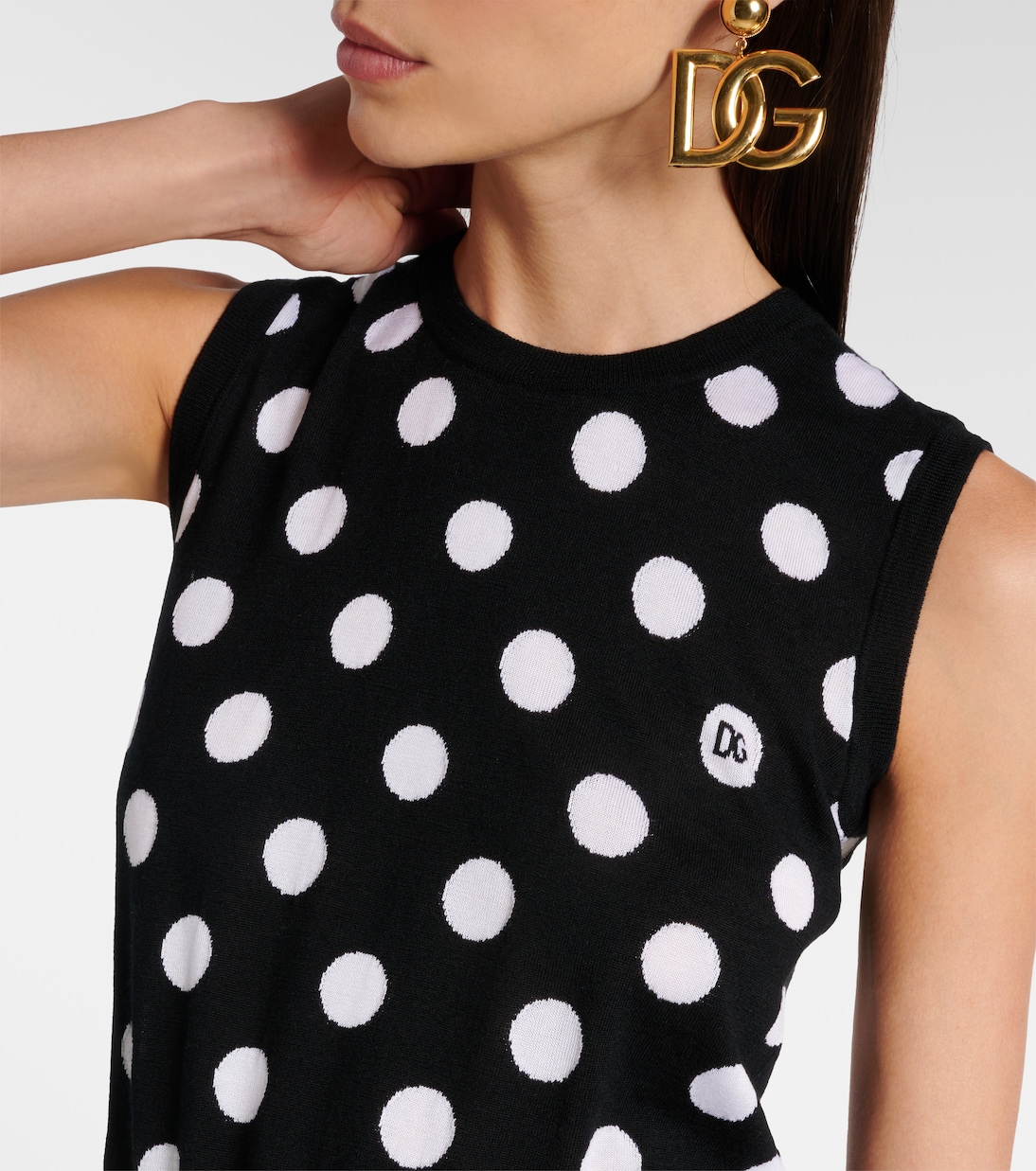 Top de lana y seda con lunares | Dolce&Gabbana