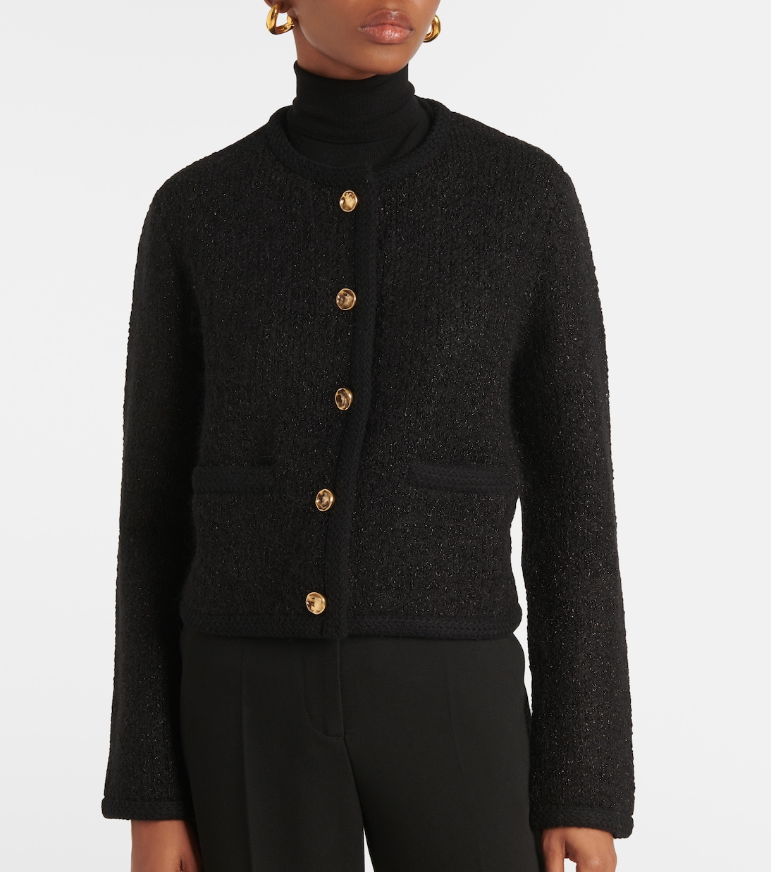 Chaqueta cropped Napoline de punto | Altuzarra