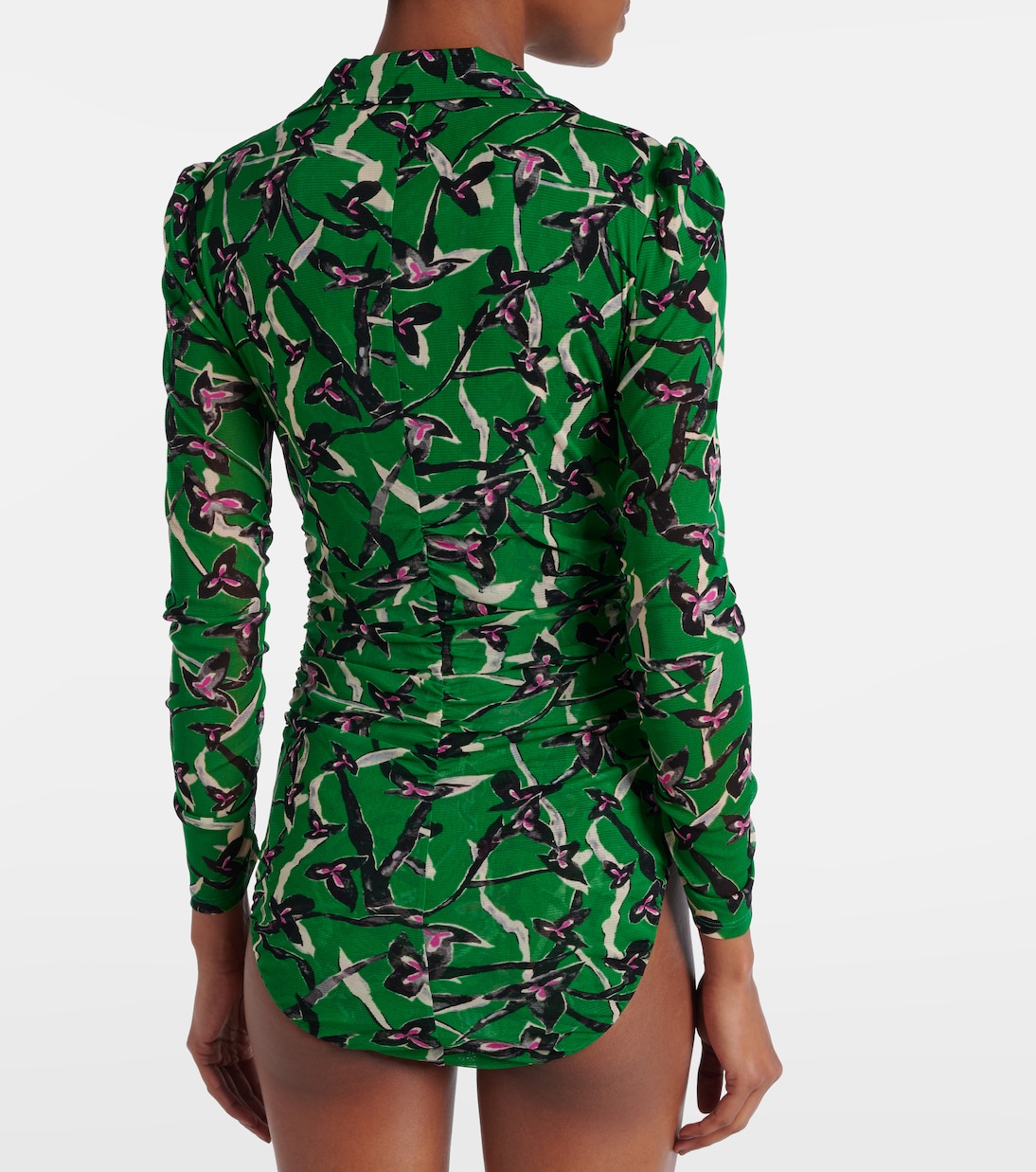 Giorgi printed mesh bodysuit | Diane von Furstenberg