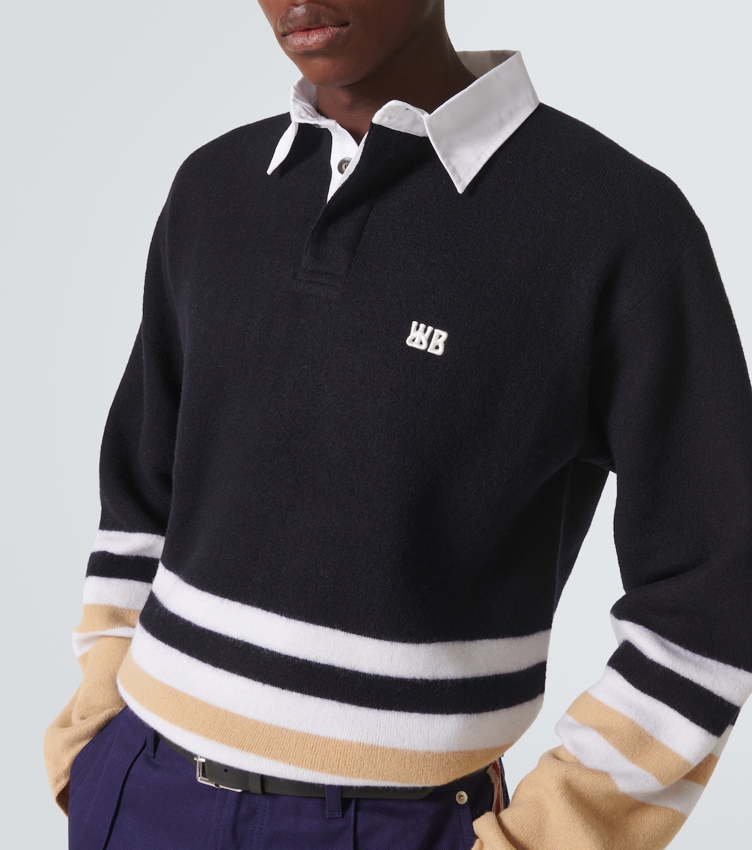 Polo Cypher in lana a righe | Wales Bonner