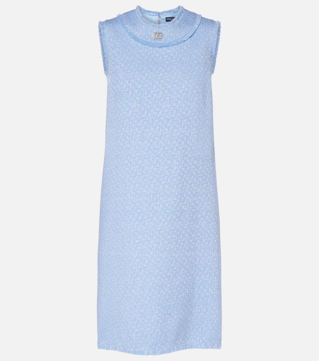 Vestido corto DG de tweed de mezcla de lana | Dolce&Gabbana
