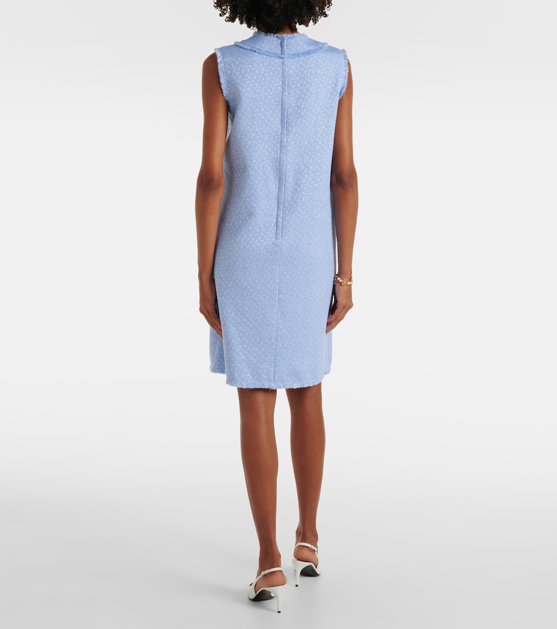 Vestido corto DG de tweed de mezcla de lana | Dolce&Gabbana