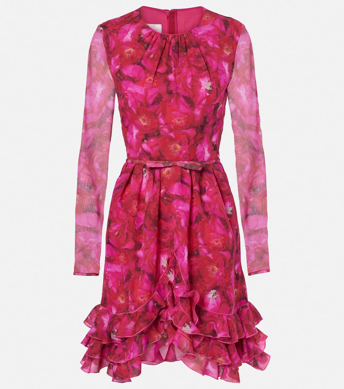 Rose Mania silk georgette minidress | Giambattista Valli