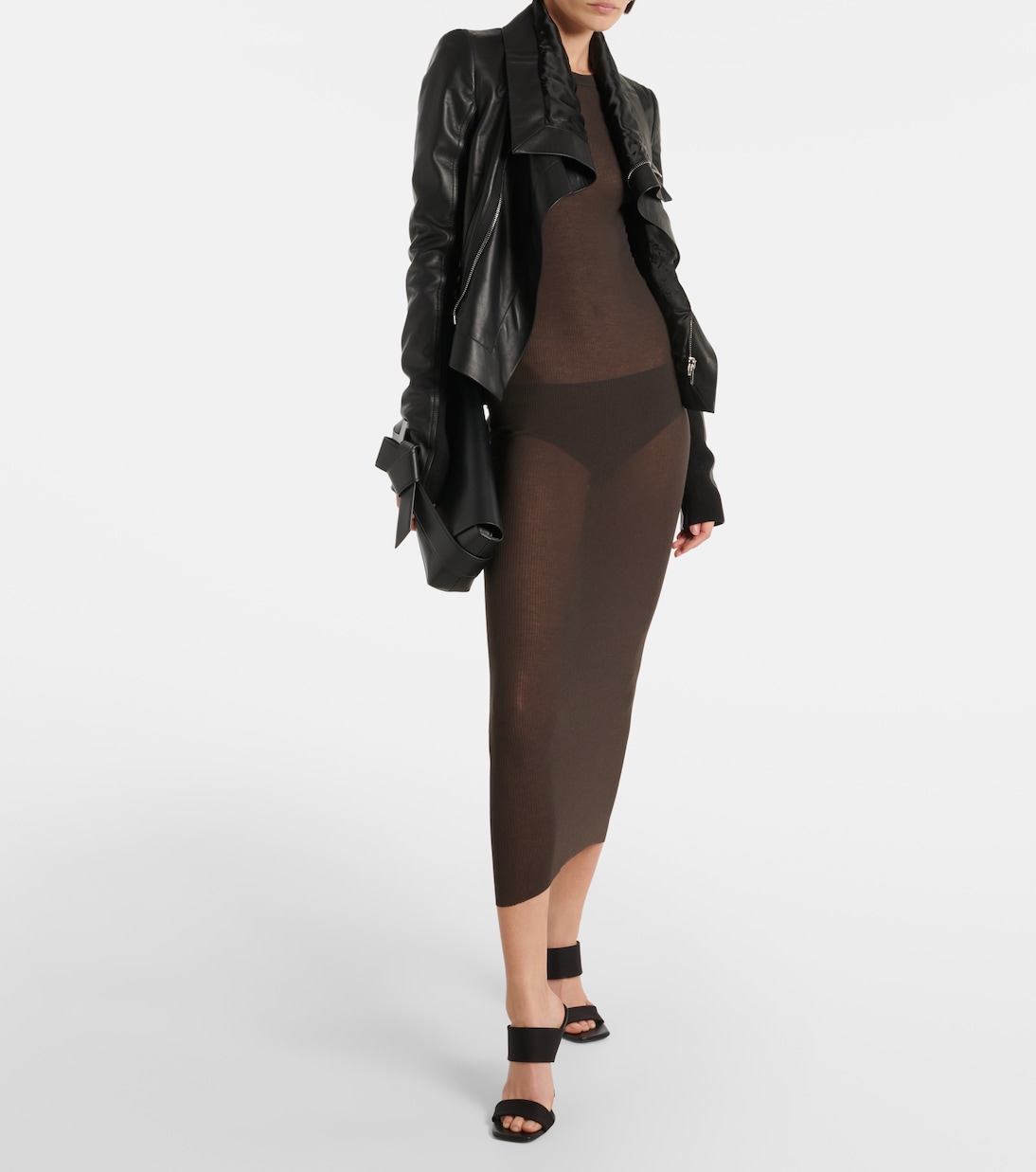 Abito midi in jersey | Rick Owens