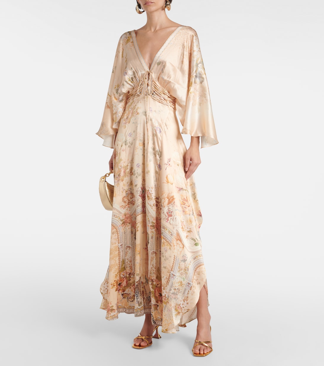 Silk charmeuse maxi dress | Camilla
