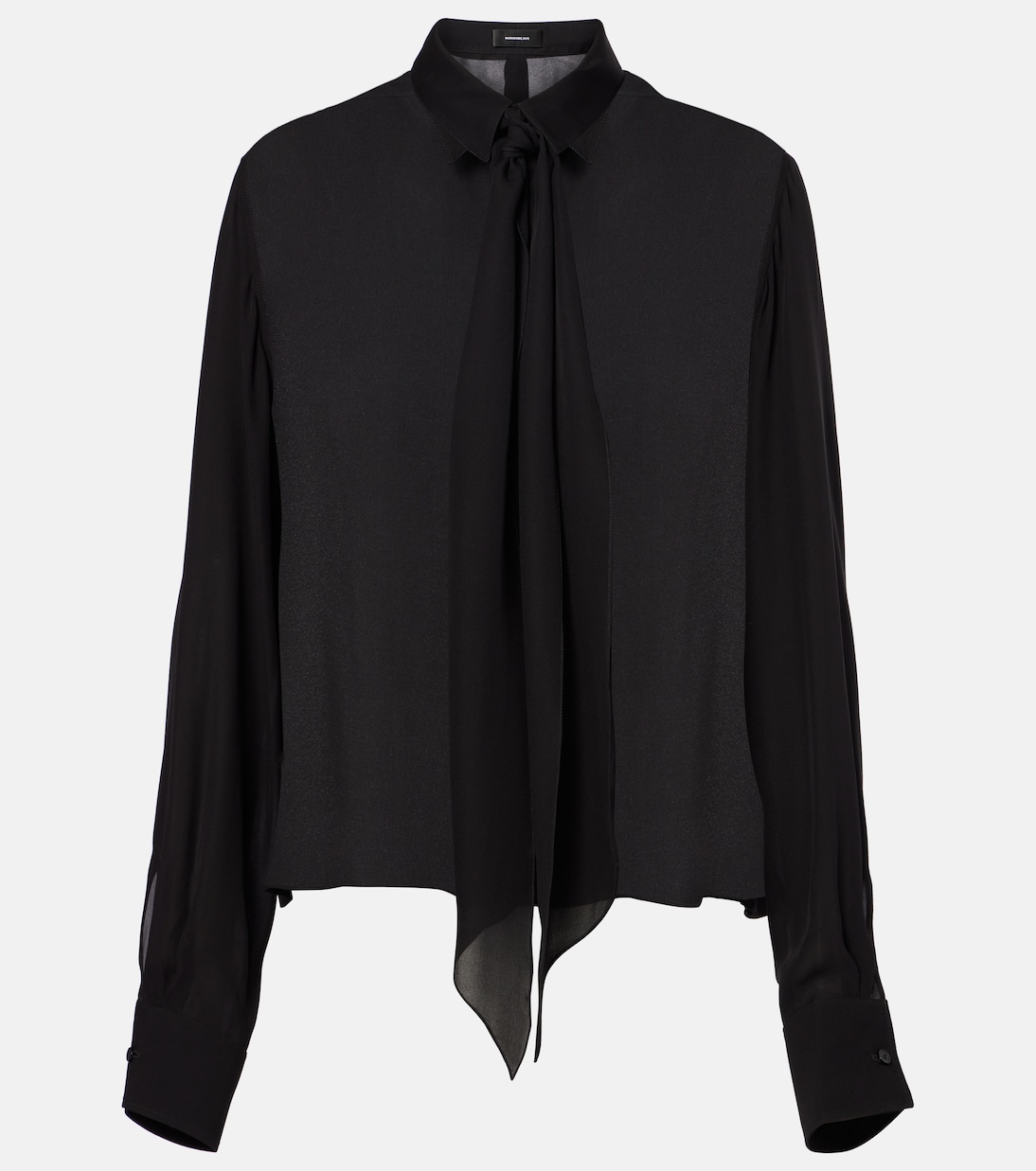 Blusa in seta con fiocco | Wardrobe.NYC