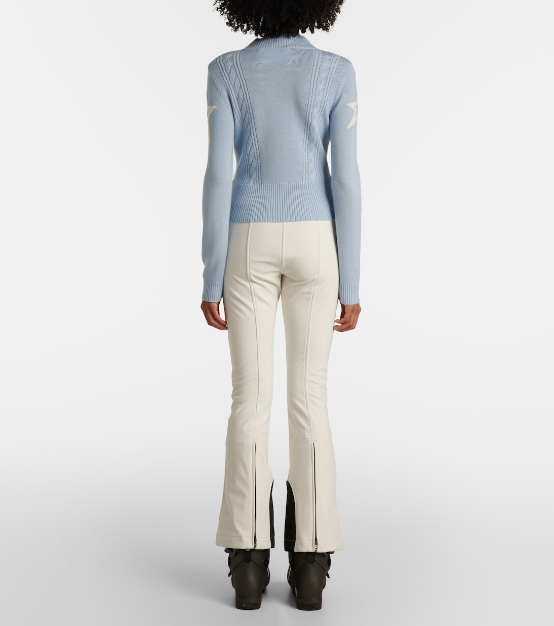 Cable intarsia wool sweater | Perfect Moment