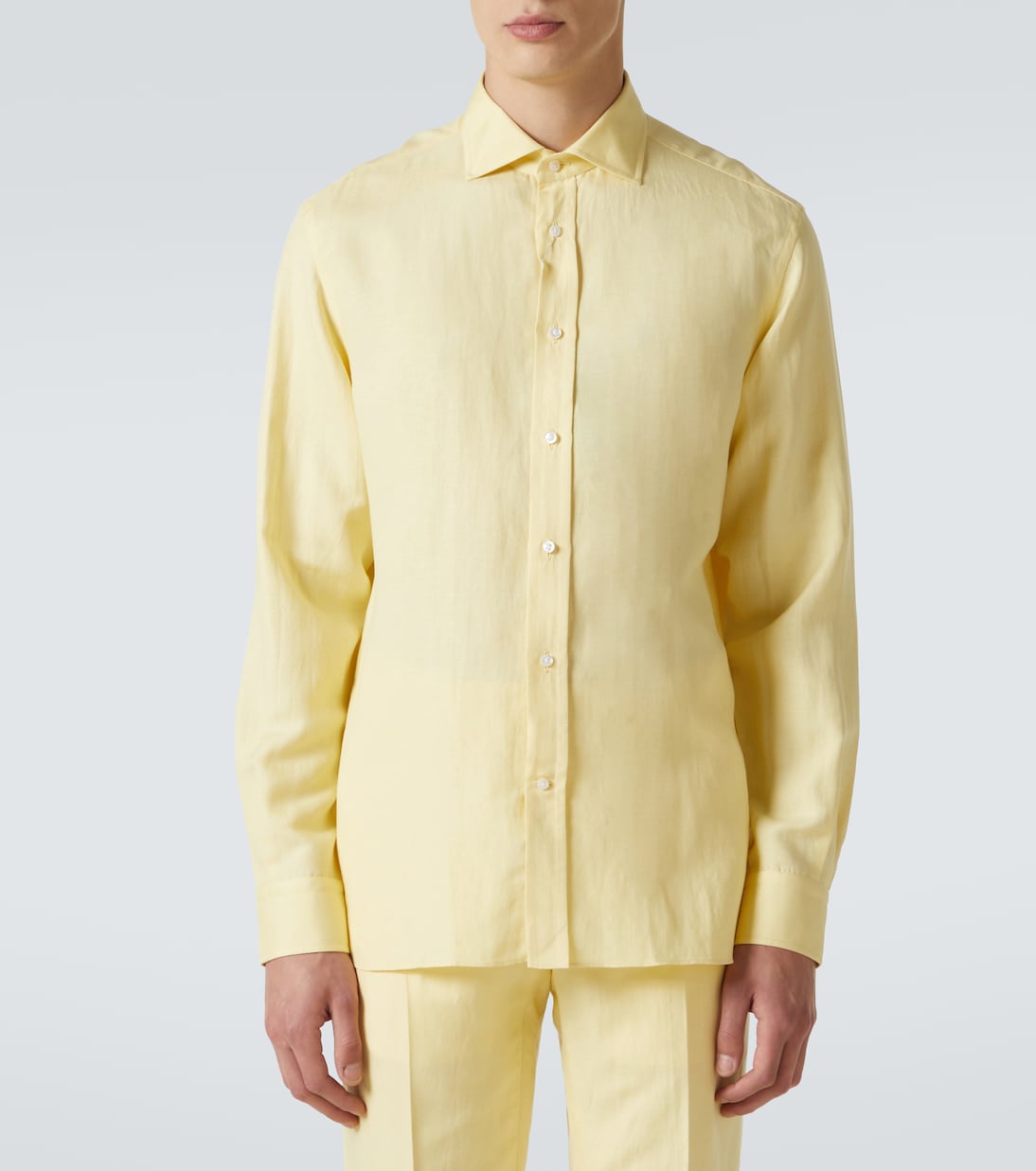 Camicia Aston in lino e seta | Ralph Lauren Purple Label
