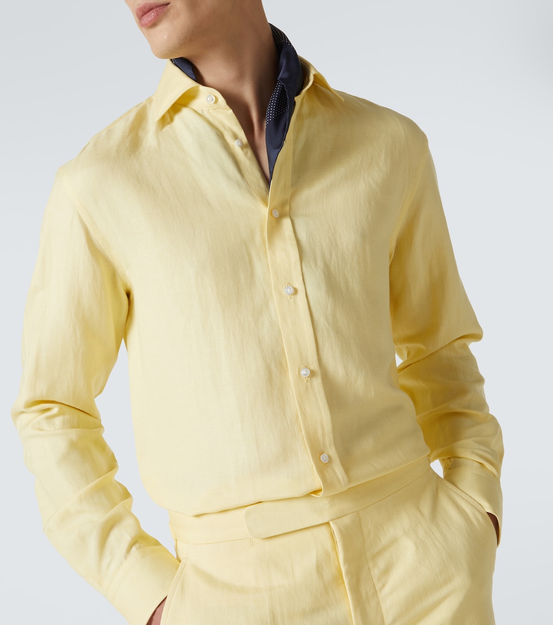 Camicia Aston in lino e seta | Ralph Lauren Purple Label