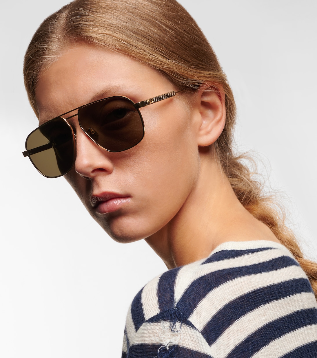 Occhiali da sole Diorcannage A3U stile aviator per giovani trendy