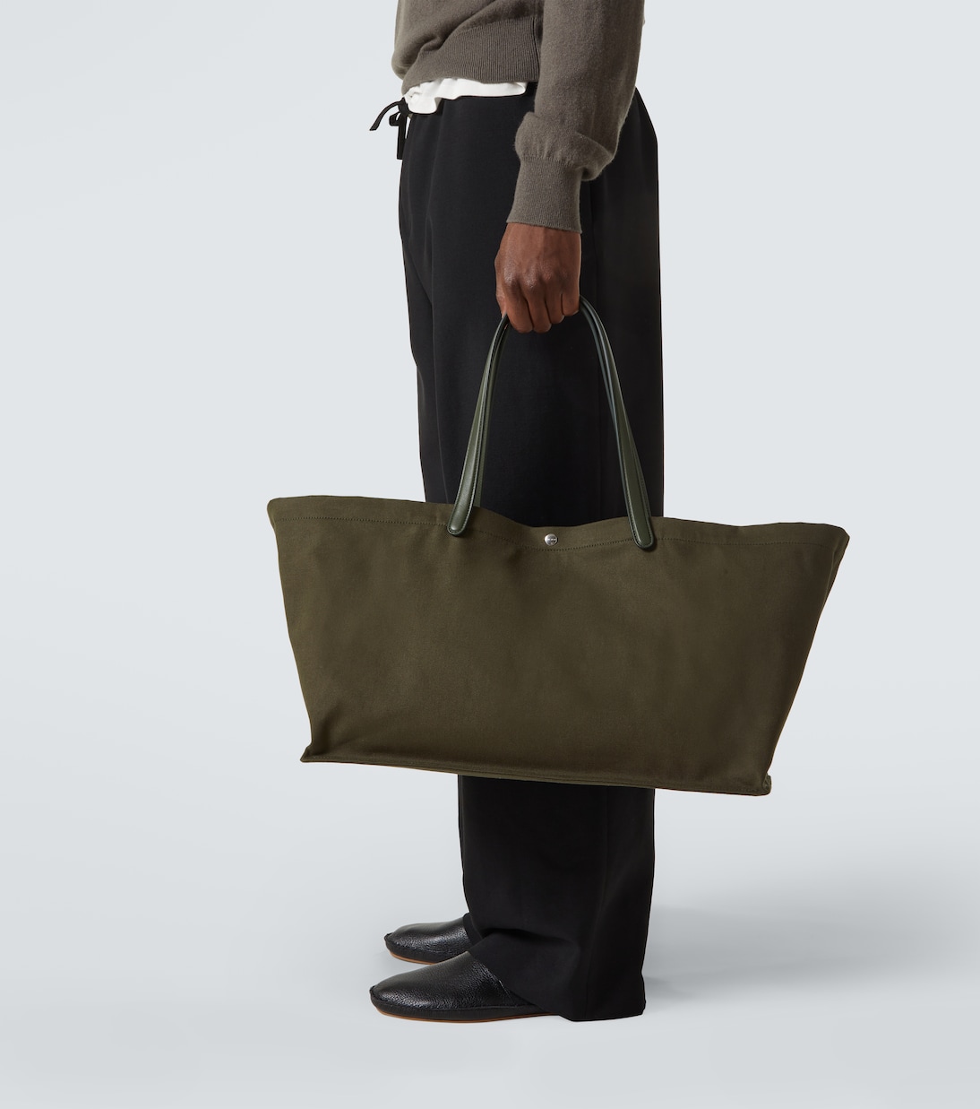 Tote Idaho XL aus Canvas mit Leder | The Row