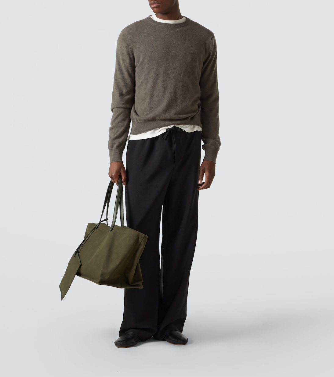 Tote Idaho XL aus Canvas mit Leder | The Row
