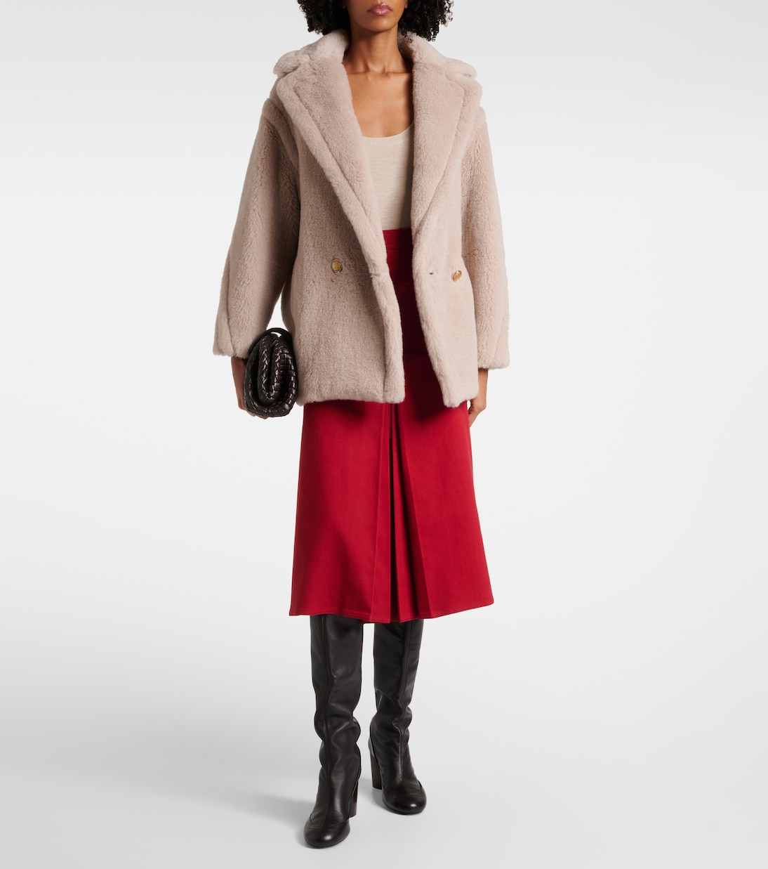 Cappotto Cuba in teddy di seta e alpaca | Max Mara