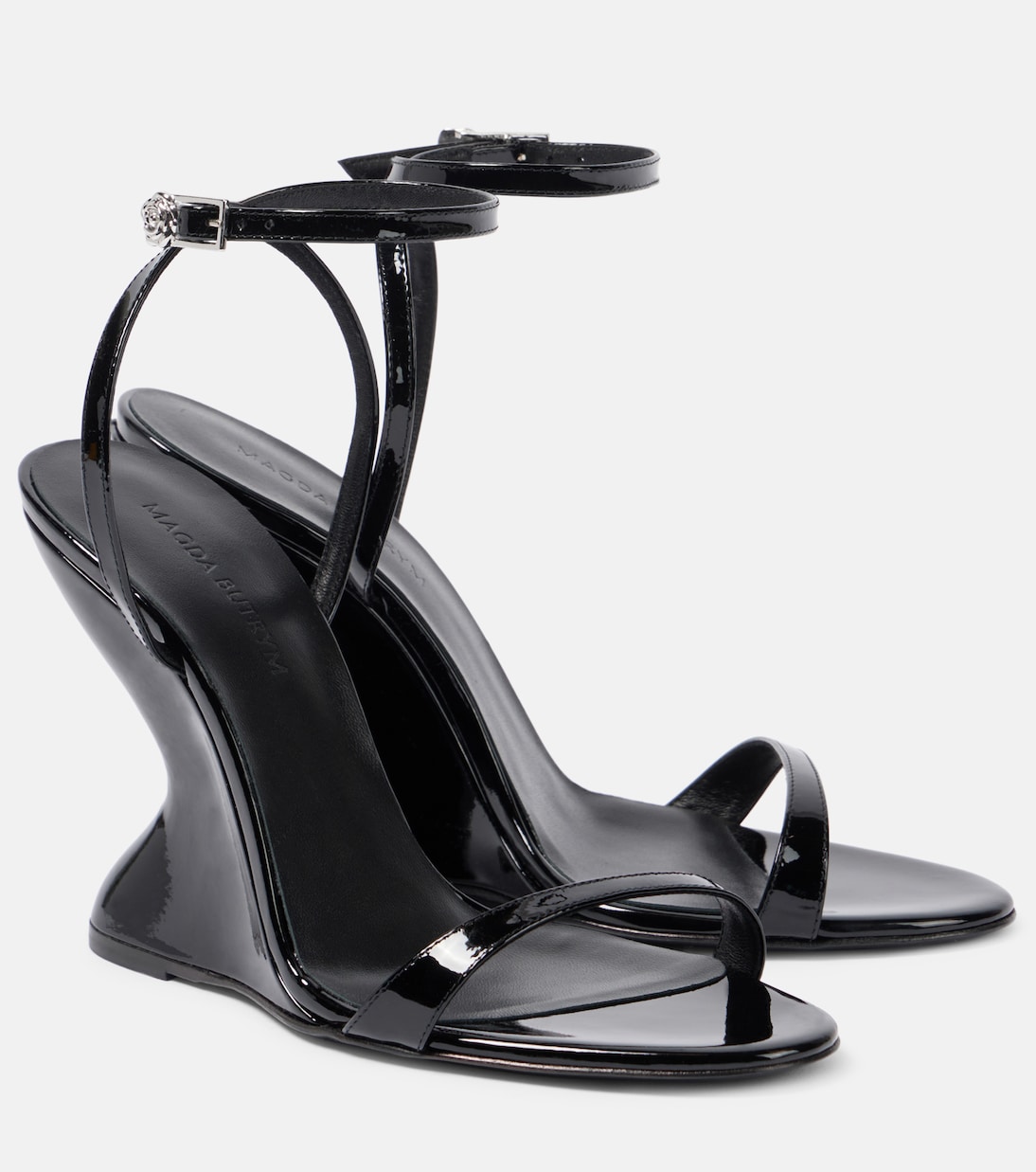 Sandales compensées 105 en cuir verni | Magda Butrym