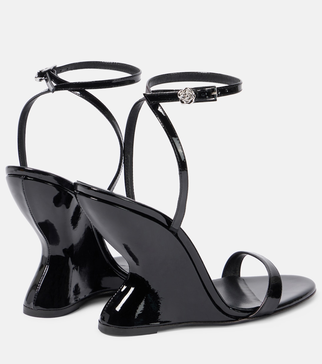 Sandales compensées 105 en cuir verni | Magda Butrym