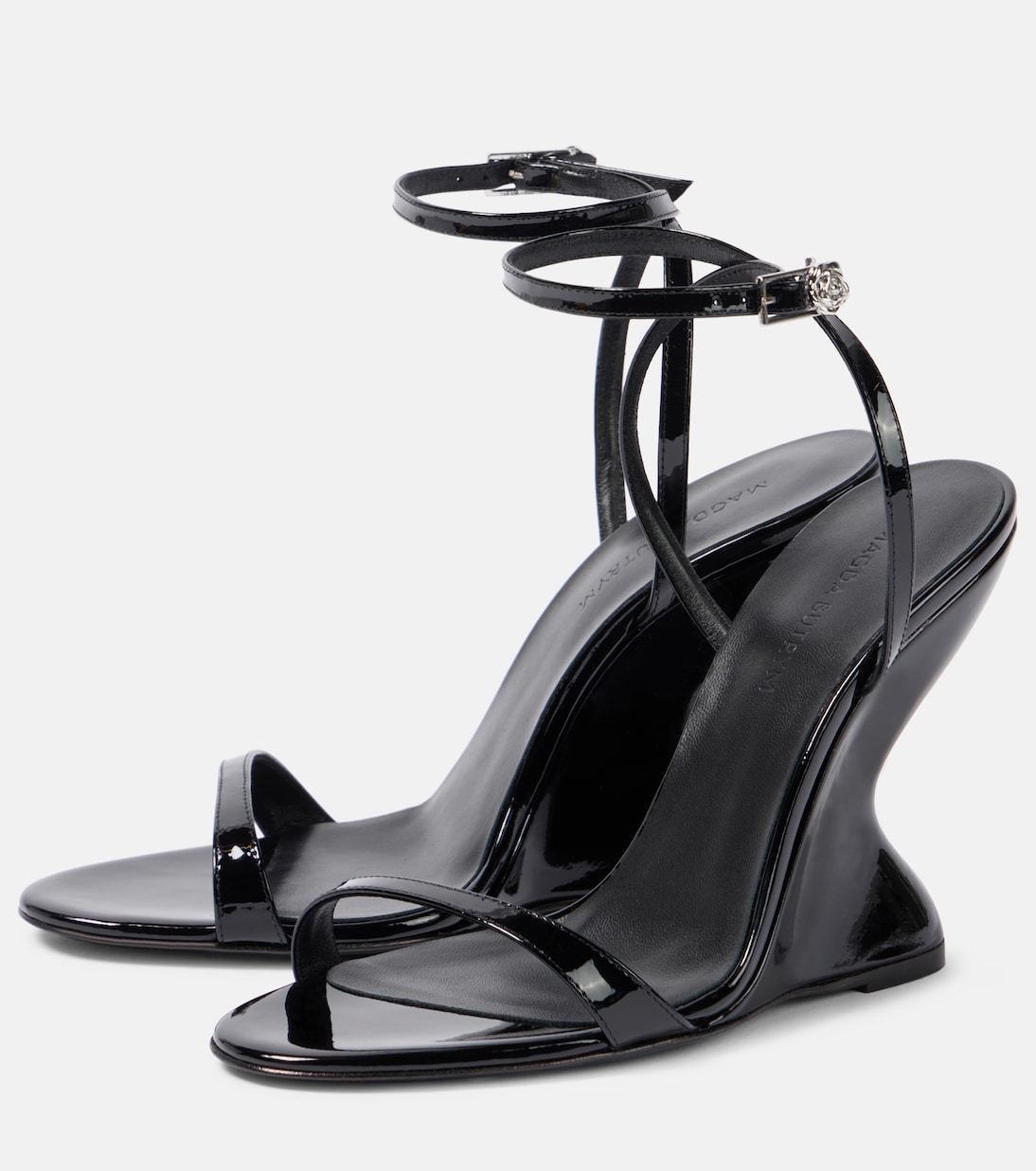 Sandales compensées 105 en cuir verni | Magda Butrym