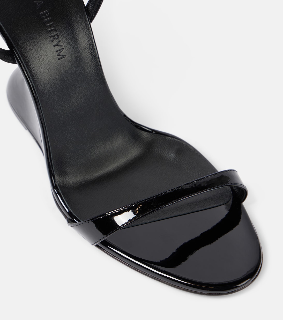 Sandales compensées 105 en cuir verni | Magda Butrym