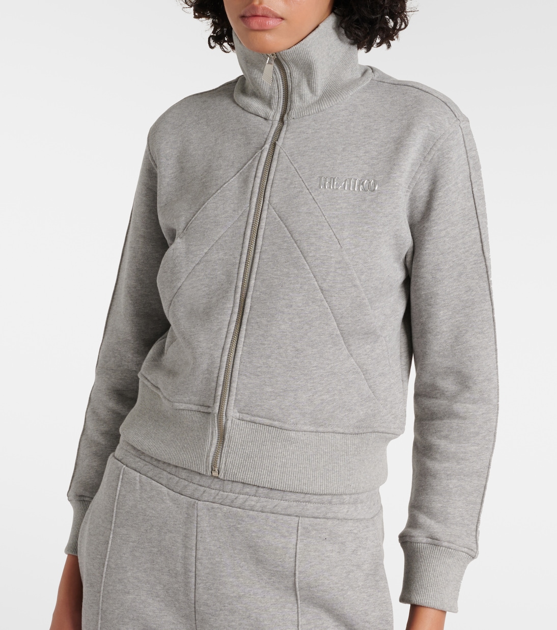 Felpa in cotone con zip | The Attico