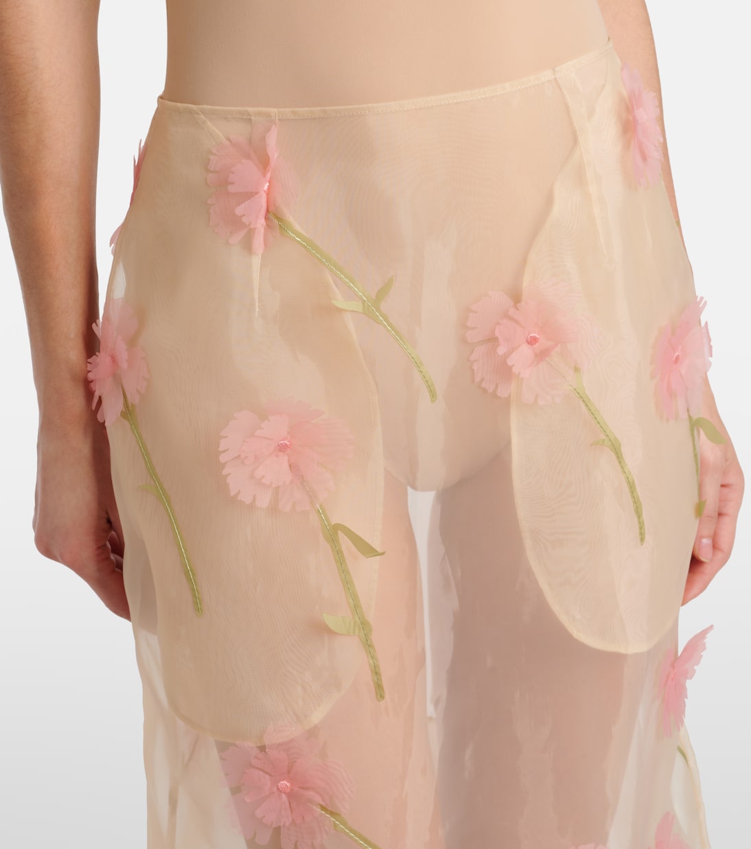 Bleistiftrock aus Organza | Simone Rocha