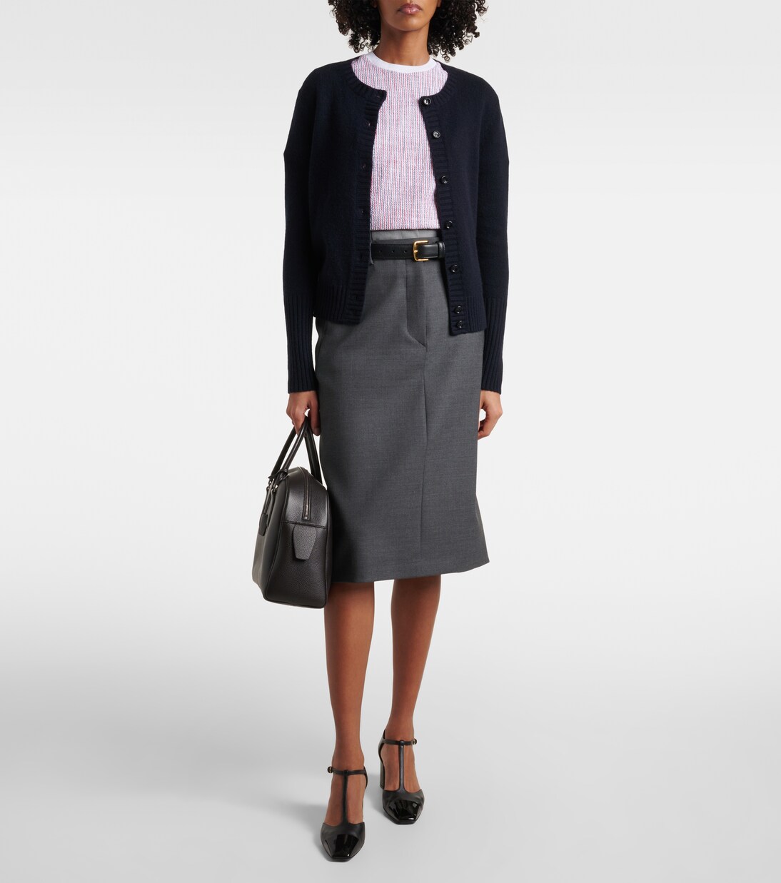 Top in tweed di misto cotone | Thom Browne