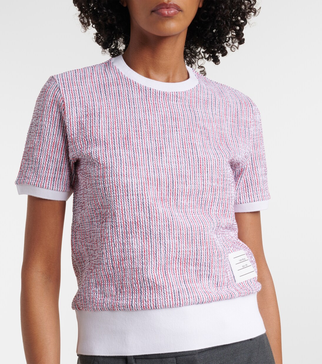 Top in tweed di misto cotone | Thom Browne