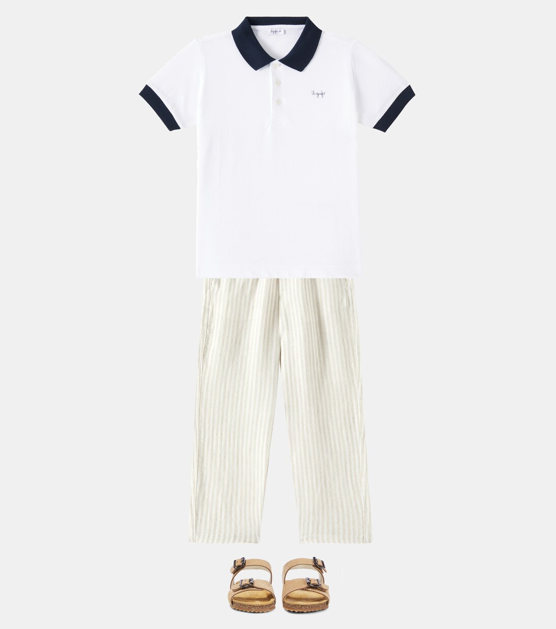 Pantaloni in lino a righe | Il Gufo