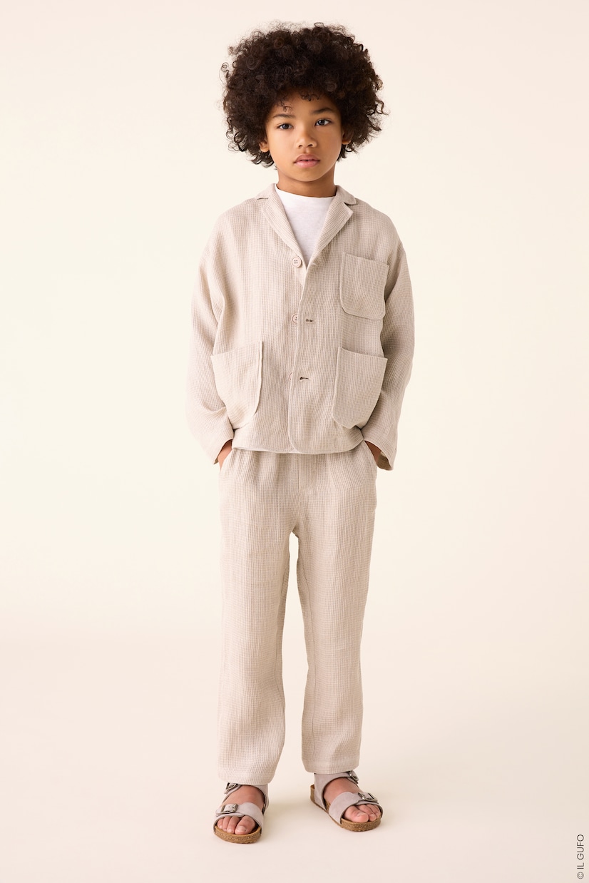 Pantaloni in lino a righe | Il Gufo