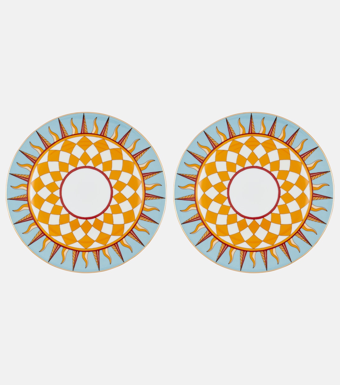 Ra set of 2 porcelain dessert plates | La DoubleJ