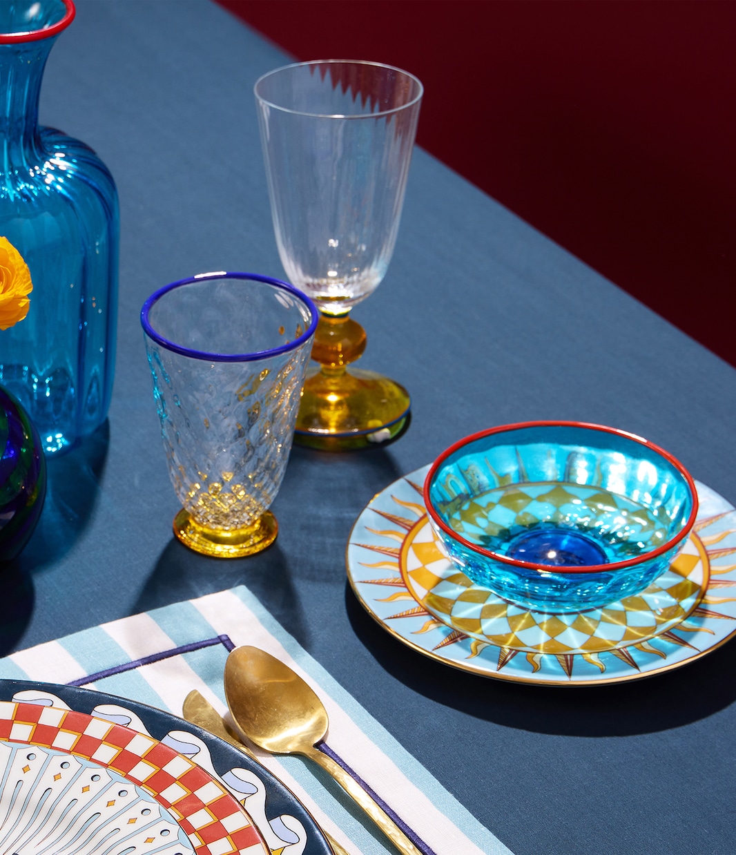 Ra set of 2 porcelain dessert plates | La DoubleJ