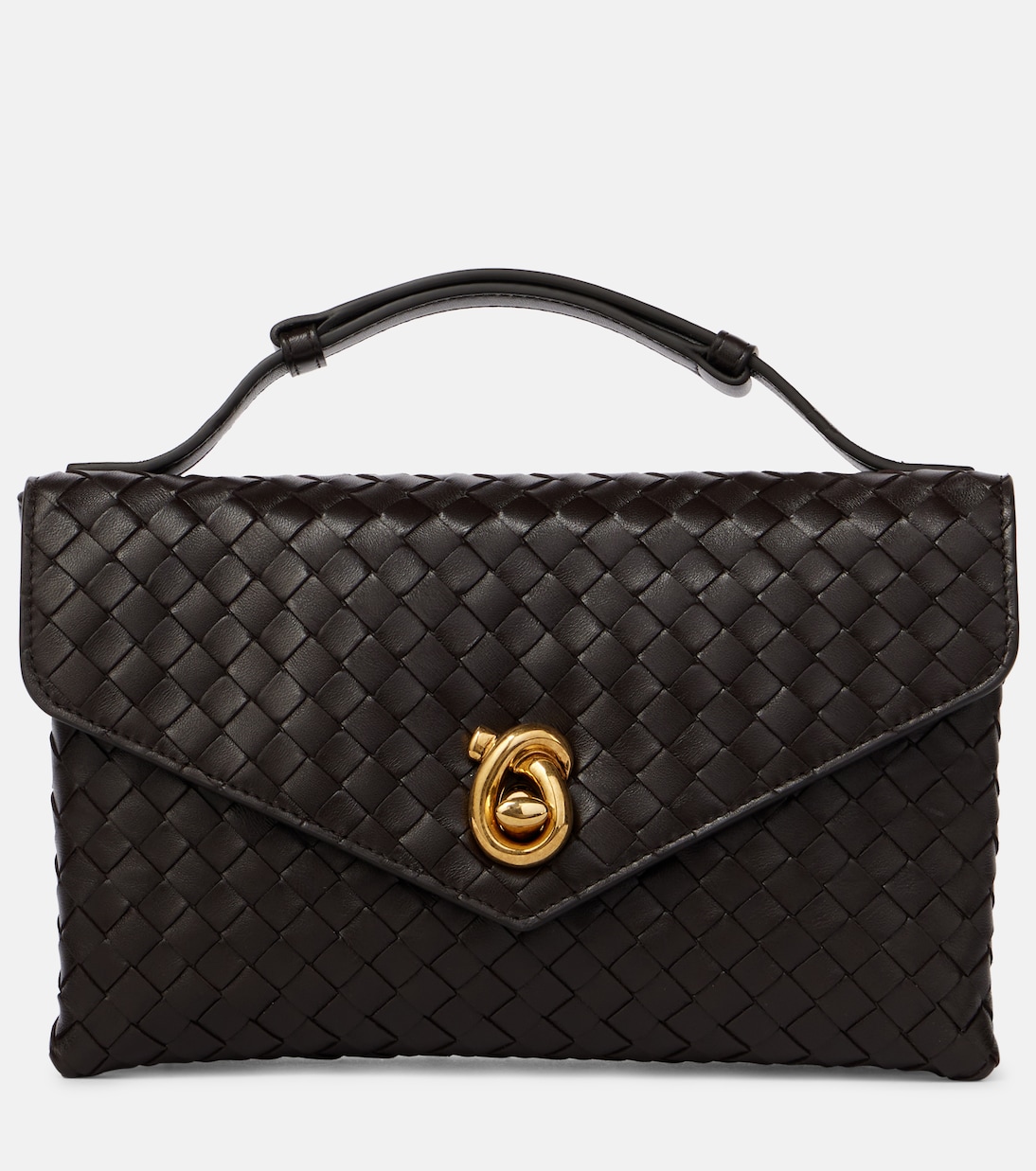 Borsa Knot Lock in pelle Intrecciato | Bottega Veneta