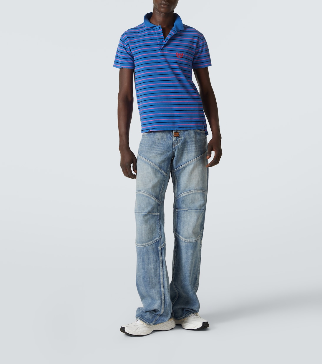 Distressed Low-Rise Wide-Leg Jeans | Balenciaga