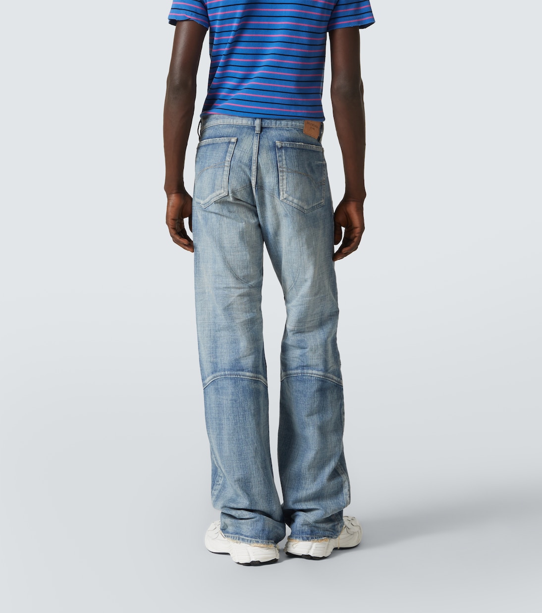Distressed Low-Rise Wide-Leg Jeans | Balenciaga