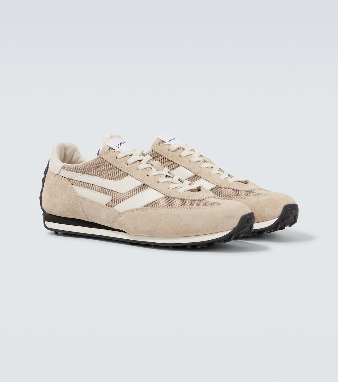 Mick suede-trimmed sneakers | Tom Ford
