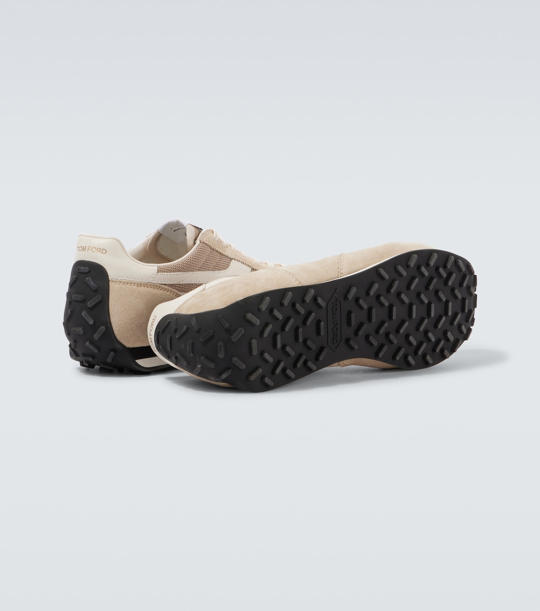 Mick suede-trimmed sneakers | Tom Ford