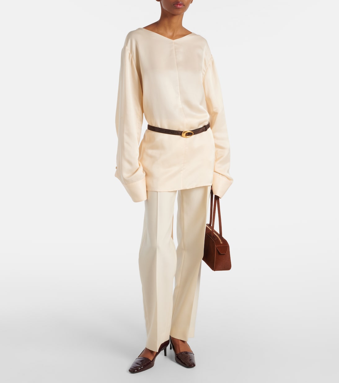 Durion satin top | Khaite