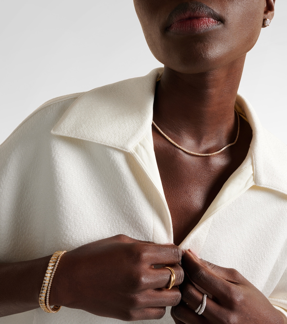 Choker Hepburn en or 18 ct et diamants | Anita Ko