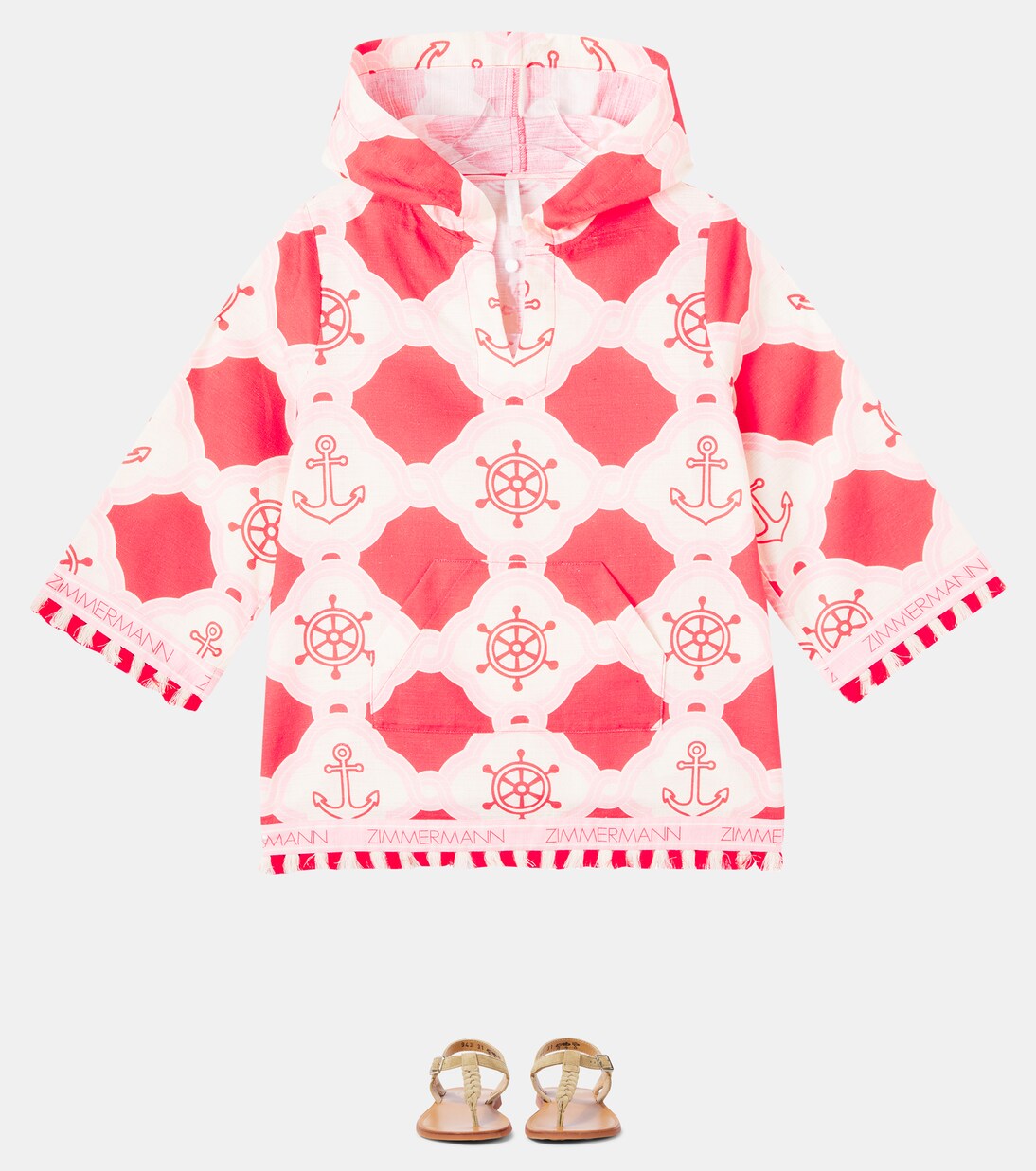 Cafetan Scarborough en coton | Zimmermann Kids