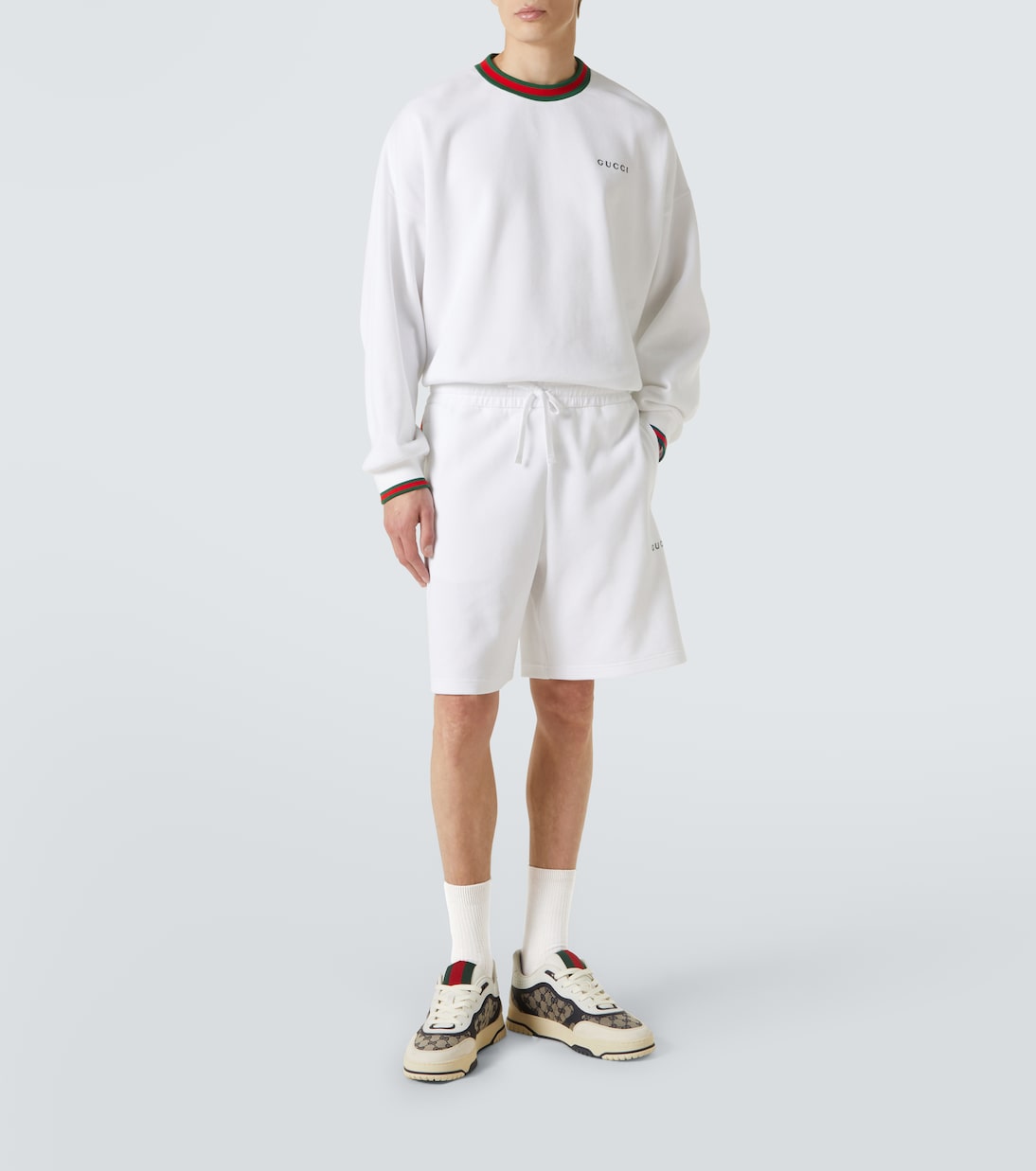 Felpa in misto cotone con logo | Gucci