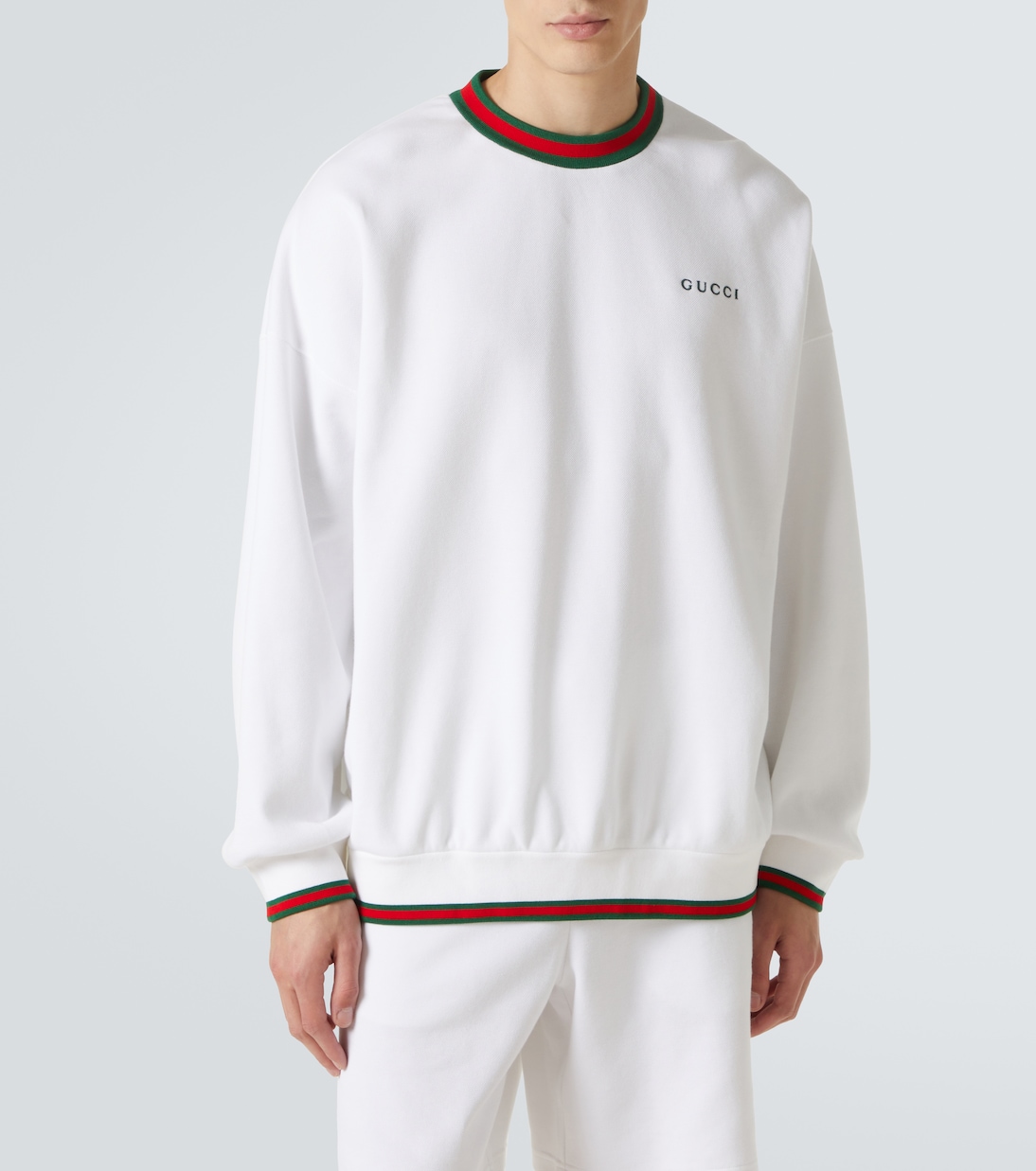 Felpa in misto cotone con logo | Gucci