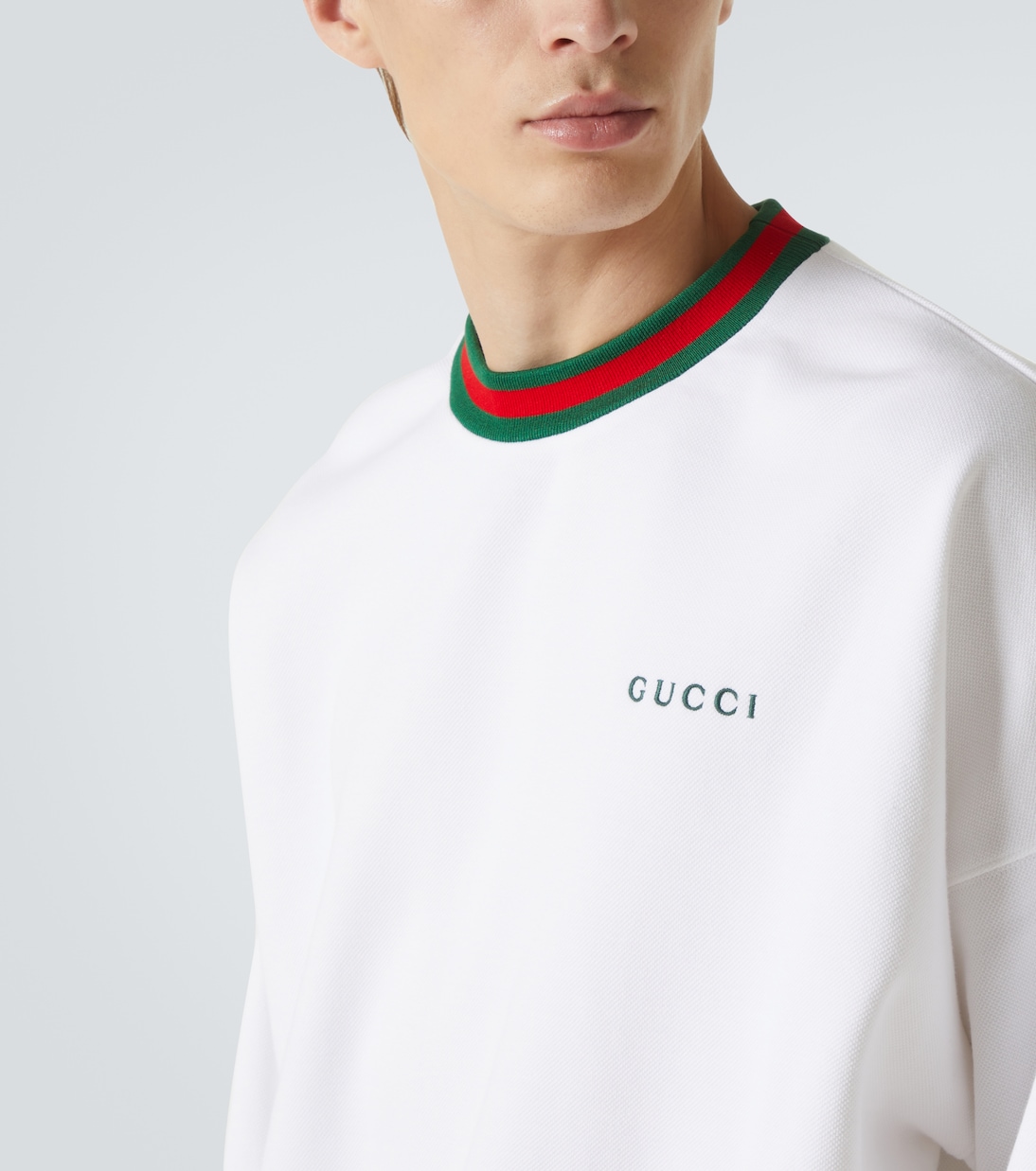 Felpa in misto cotone con logo | Gucci