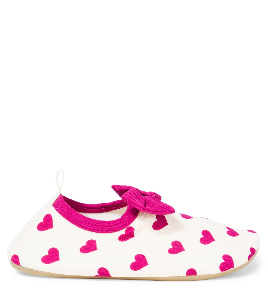 Bow-detail printed seersucker booties | Konges Sløjd