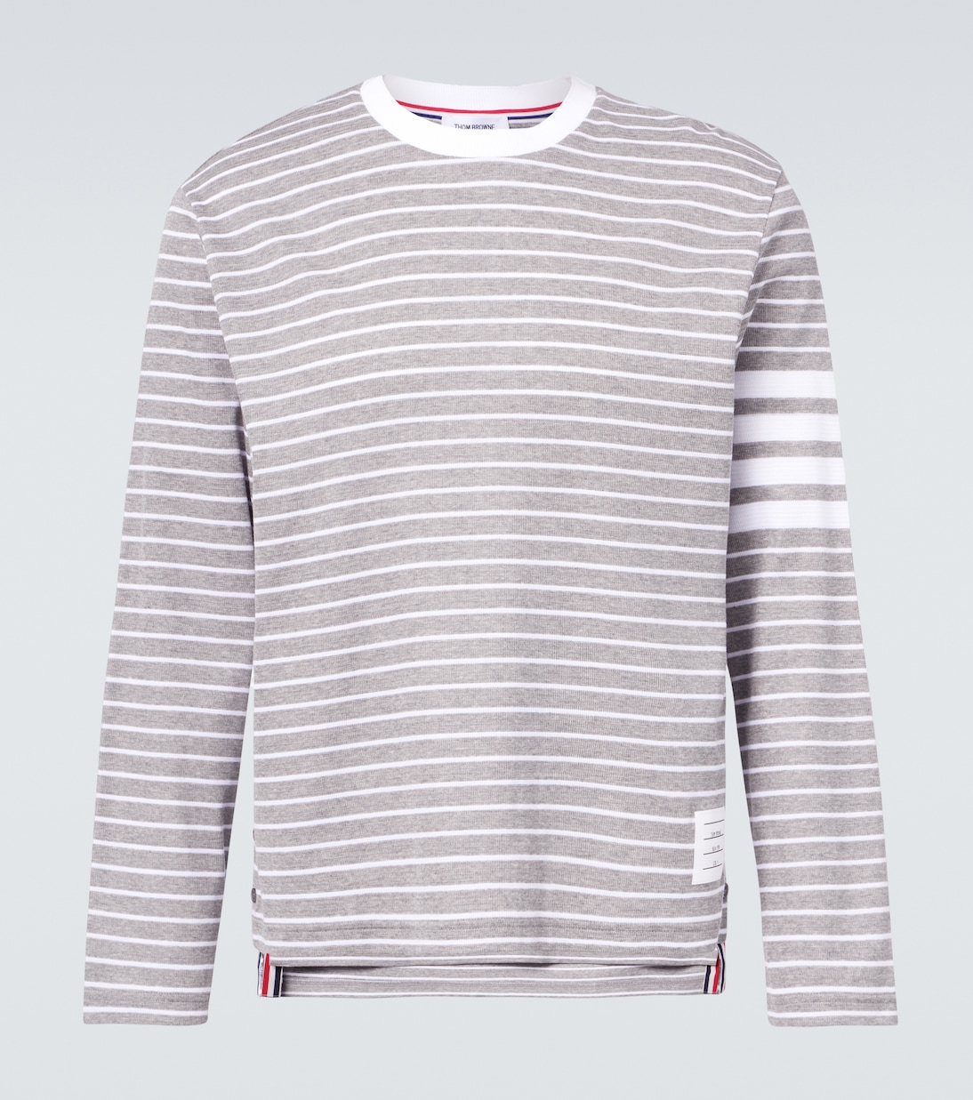 T-shirt Milano 4-Bar rayé en coton | Thom Browne